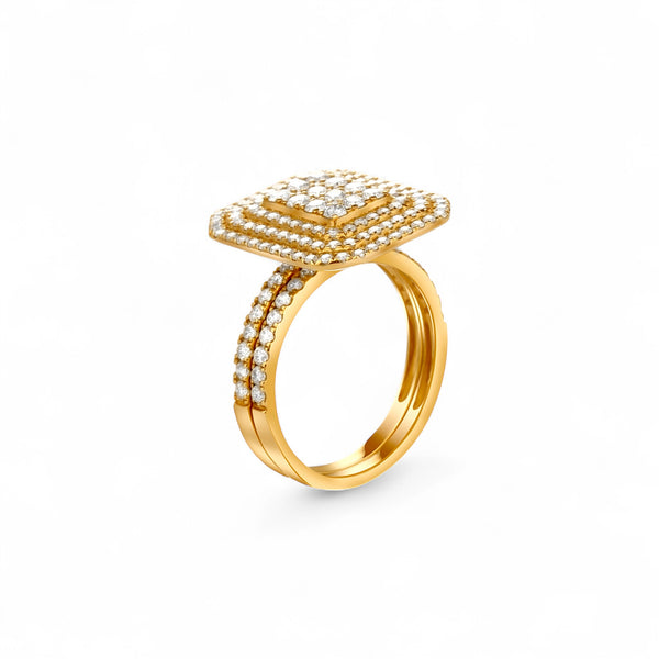 Item | Buy Evelyn Natural Diamond Bride Set in 18KT Gold | SPOP Enterprise Global